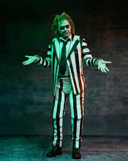 Beetlejuice Beetlejuice: Ultimate Beetlejuice (Striped Suit) - 7" Scale Action Figure