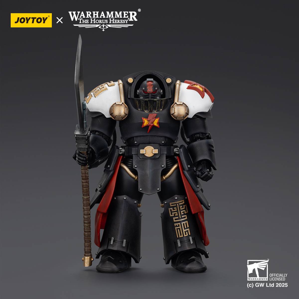 (Pre-Order) Warhammer 40K: Horus Heresy - White Scars Ebon Keshig Terminator 2 with Power Glaive - 1/18 Scale Action Figure