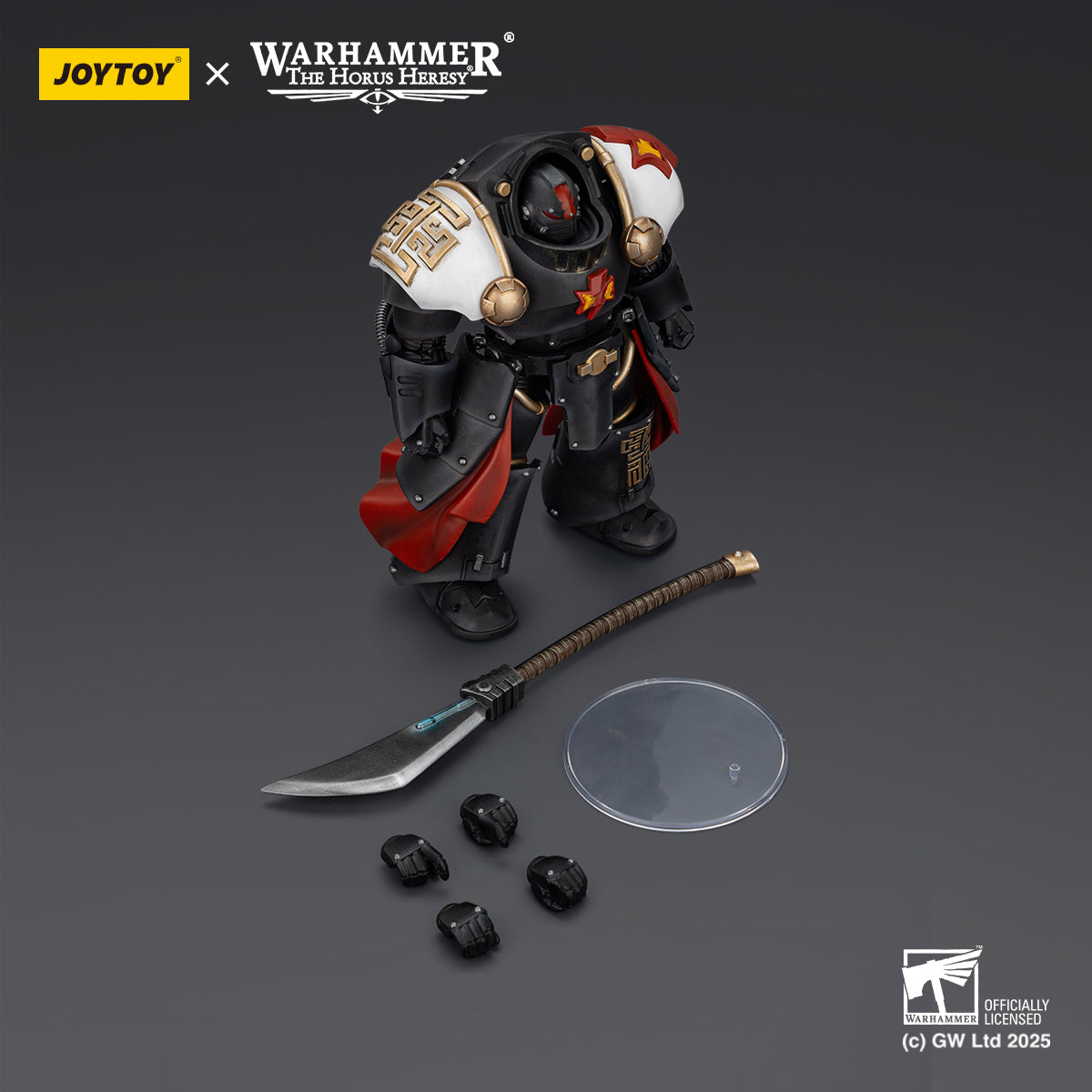 (Pre-Order) Warhammer 40K: Horus Heresy - White Scars Ebon Keshig Terminator 2 with Power Glaive - 1/18 Scale Action Figure