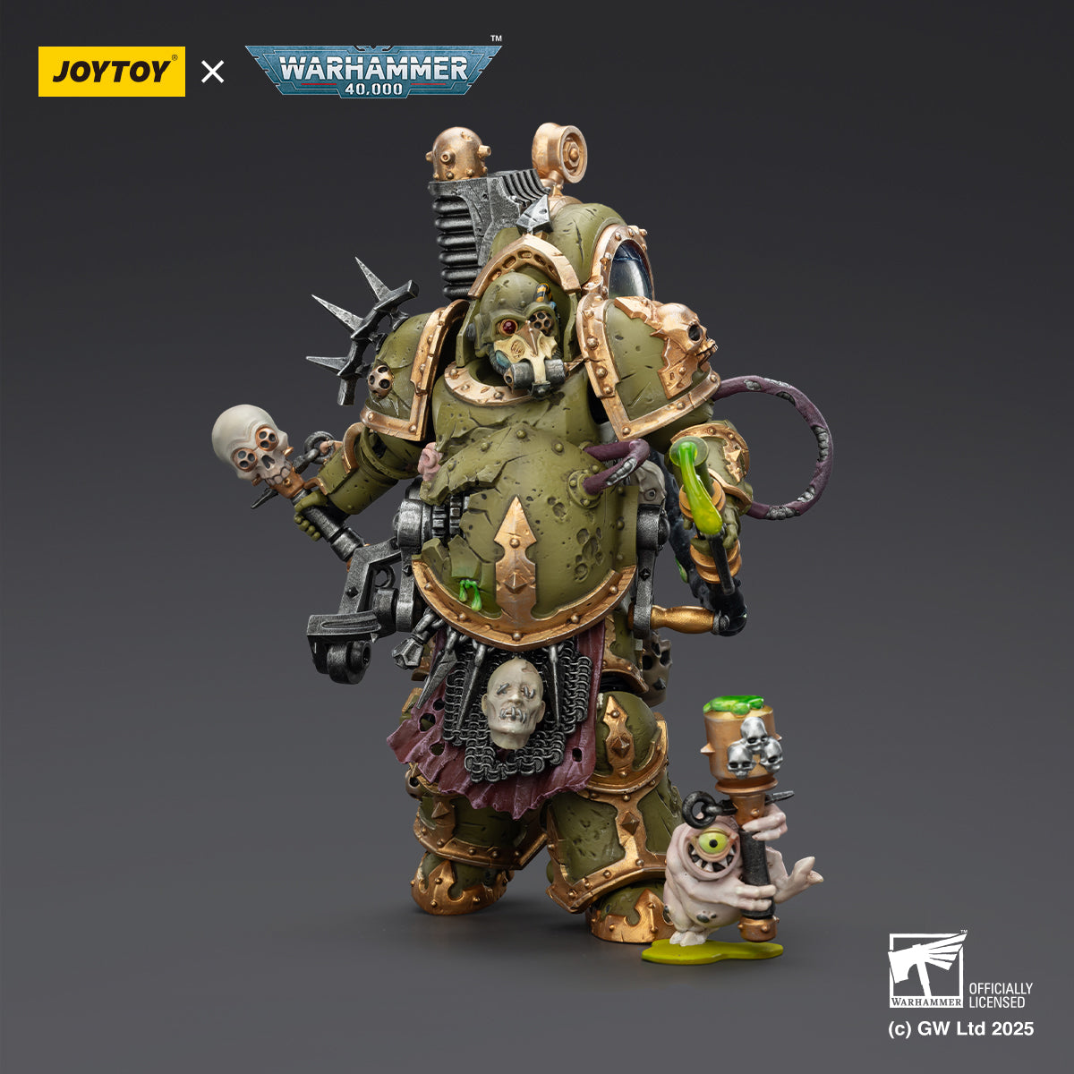 (Pre-Order) Warhammer 40K: Death Guard Foul Blightspawn with Plague Sprayer - 1/18 Scale Action Figure