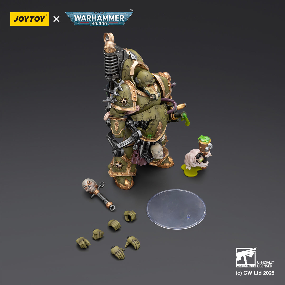 (Pre-Order) Warhammer 40K: Death Guard Foul Blightspawn with Plague Sprayer - 1/18 Scale Action Figure