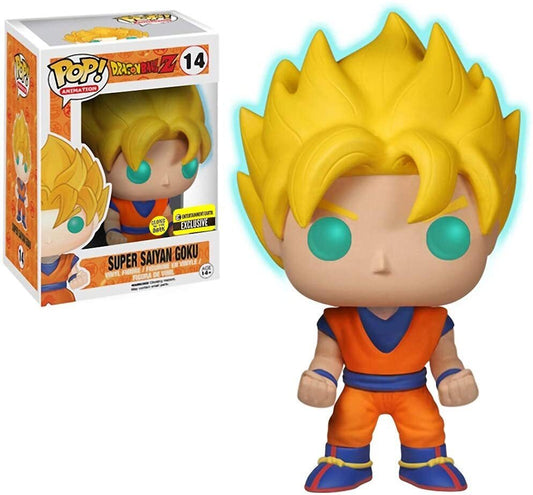 Funko POP! Animation: Dragon Ball Z - Super Saiyan Goku #14 (Entertainment Earth Exclusive Glow-in-the-Dark)