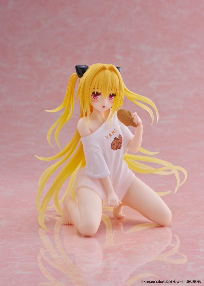 [Arriving Soon] To Love-Ru Darkness: Golden Darkness (Roomwear Ver.) - Desktop Cute Figure - Videguy Collectibles