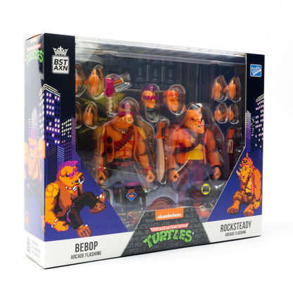 Teenage Mutant Ninja Turtles: Ultimate Arcade Bebop and Rocksteady (2 Pack) - 5" Action Figure