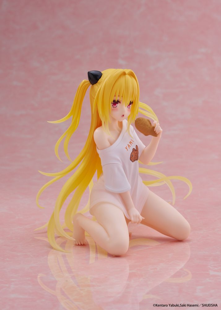 [Arriving Soon] To Love-Ru Darkness: Golden Darkness (Roomwear Ver.) - Desktop Cute Figure - Videguy Collectibles