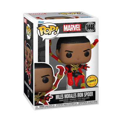 Funko POP! Marvel: Spider-Man - Miles Morales Iron Spider #1448 (Chase Bundle Available)