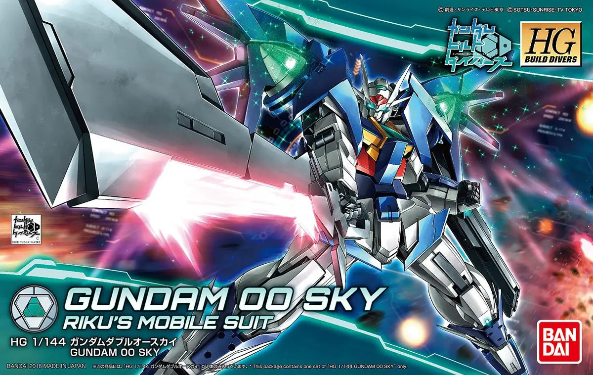 Gundam Build Divers: Gundam 00 Sky - HG 1/144 Model Kit