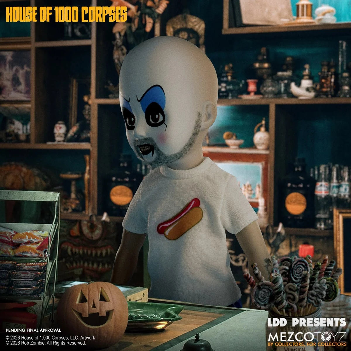 [Pre-Order] Living Dead Dolls Presents: Rob Zombie's House of 1000 Corpses - Captain Spaulding 10-inch Doll