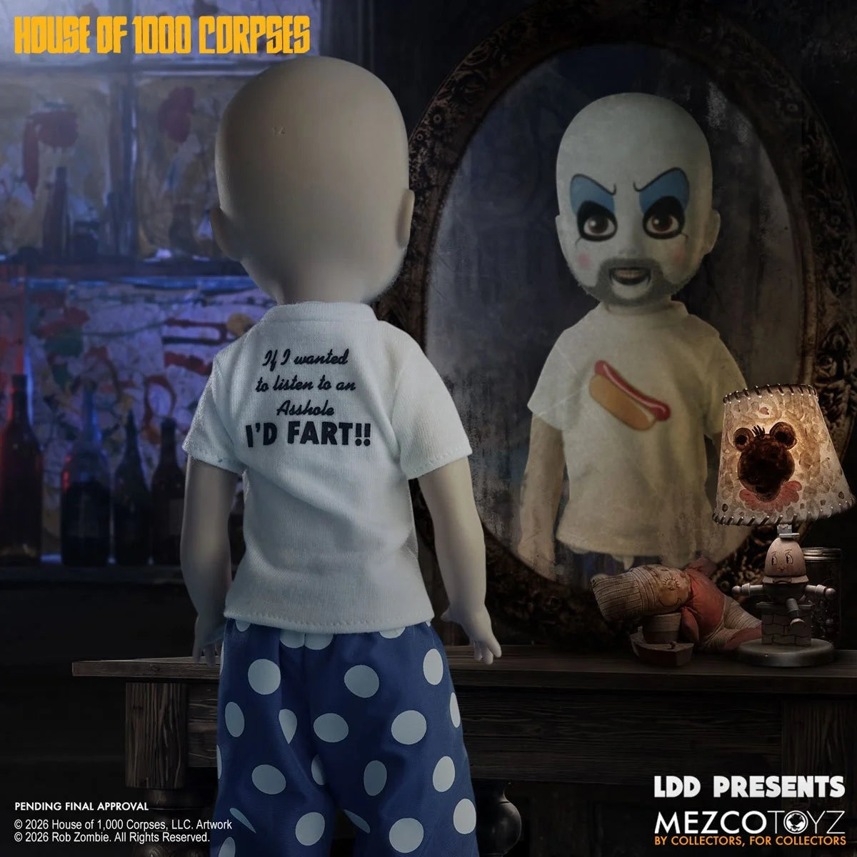 [Pre-Order] Living Dead Dolls Presents: Rob Zombie's House of 1000 Corpses - Captain Spaulding 10-inch Doll