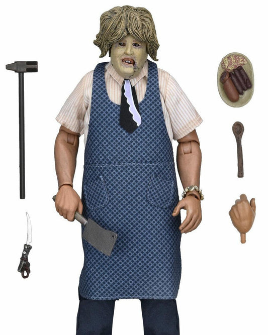 Texas Chainsaw Massacre: Leatherface with Old Lady Mask - 8 Inch Figure