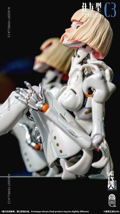 AI Agent-Fememlla C3 (Solid Color ver.) 1/12 Scale Action Figure