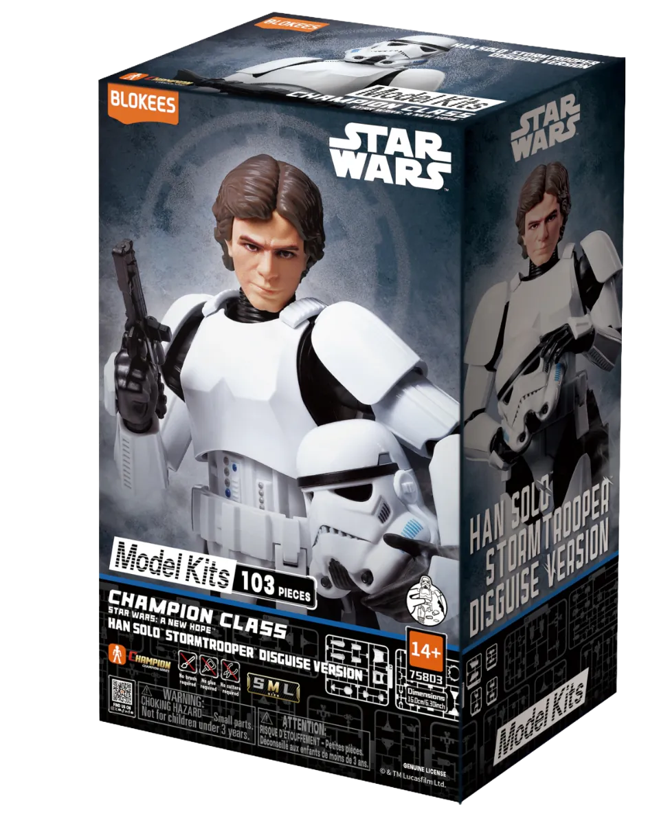 Star Wars: A New Hope - Champion Class - Han Solo Stormtrooper Disguise - Blokees Model Kit