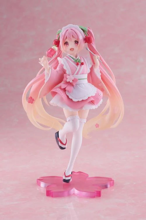 Taito - Hatsune Miku - Sakura Miku Newley Written (Japanese Cafe Ver.) Coreful Figure