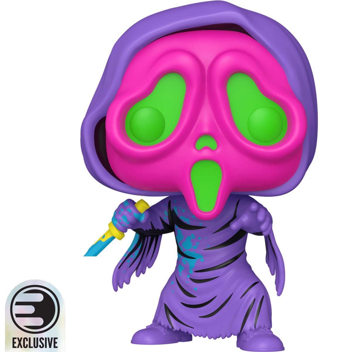 Funko POP! Movies: Scream - Ghost Face #1607 (Black Light) (Entertainment Earth Exclusive)