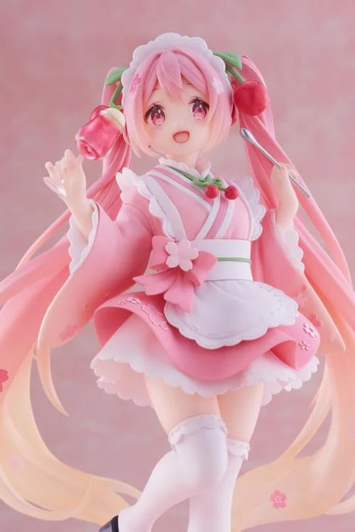 Taito - Hatsune Miku - Sakura Miku Newley Written (Japanese Cafe Ver.) Coreful Figure