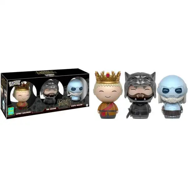 Funko - Dorbz - Game of Thrones: Joffrey Baratheon / The Hound / White Walker 3-Pack