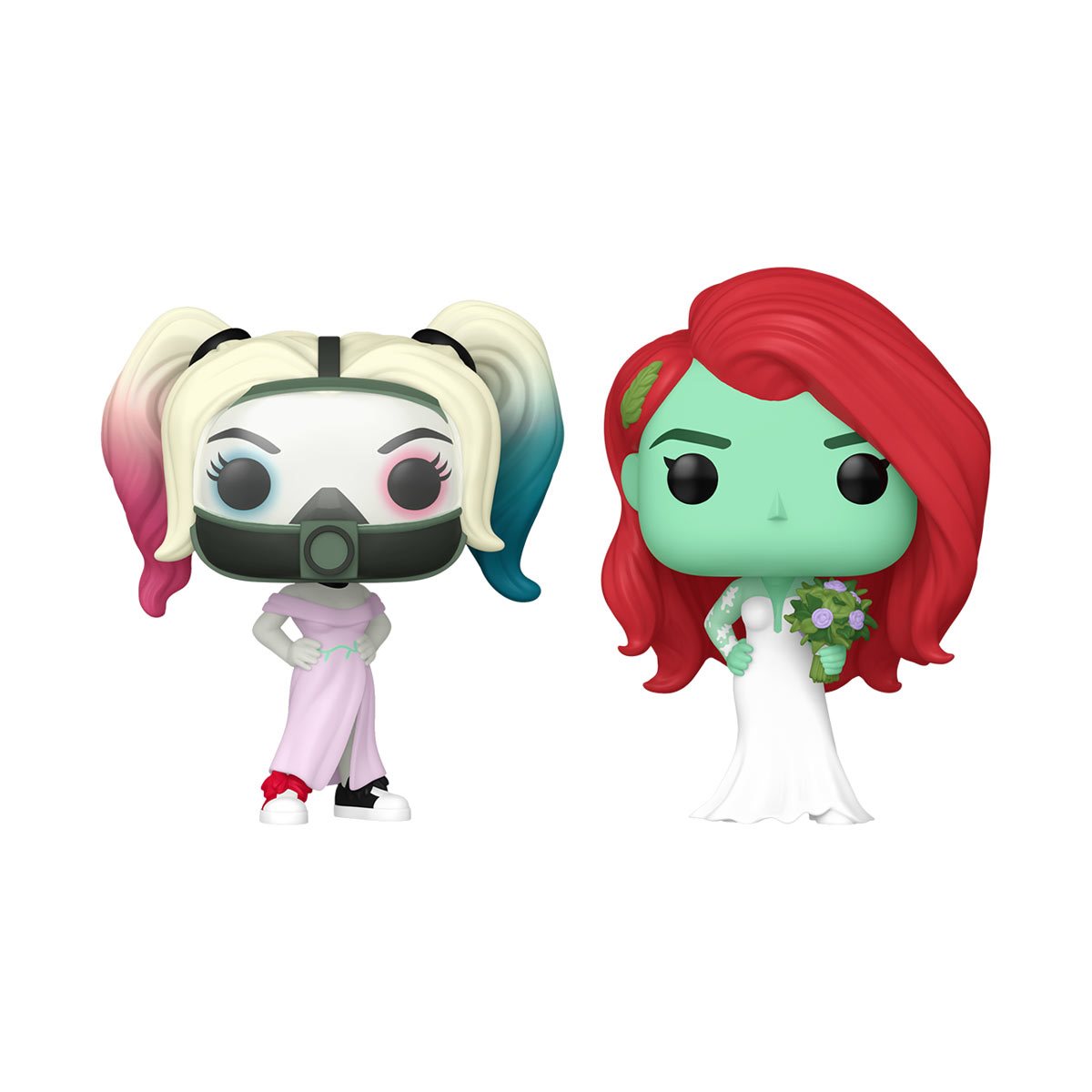 Funko POP! DC Heroes: Harley Quinn & Poison Ivy 2-Pack (Entertainment Earth Exclusive) (Funko Special Edition Sticker)
