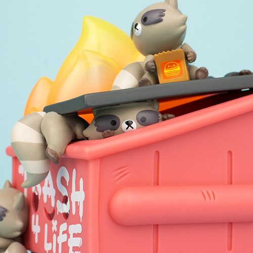 100% Soft: Trash Panda Dumpster Fire - Vinyl Figure - Videguy Collectibles