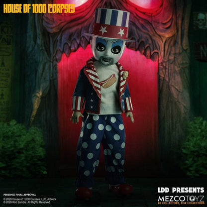 [Pre-Order] Living Dead Dolls Presents: Rob Zombie's House of 1000 Corpses - Captain Spaulding 10-inch Doll