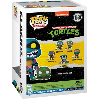 Funko POP! Television: Teenage Mutant Ninja Turtles - Slash w/ Pre-Mutated Slash #1558