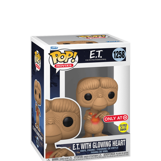 Funko POP! Movies: E.T. The Extra-Terrestrial - E.T. with Glowing Heart #1258 (Target)