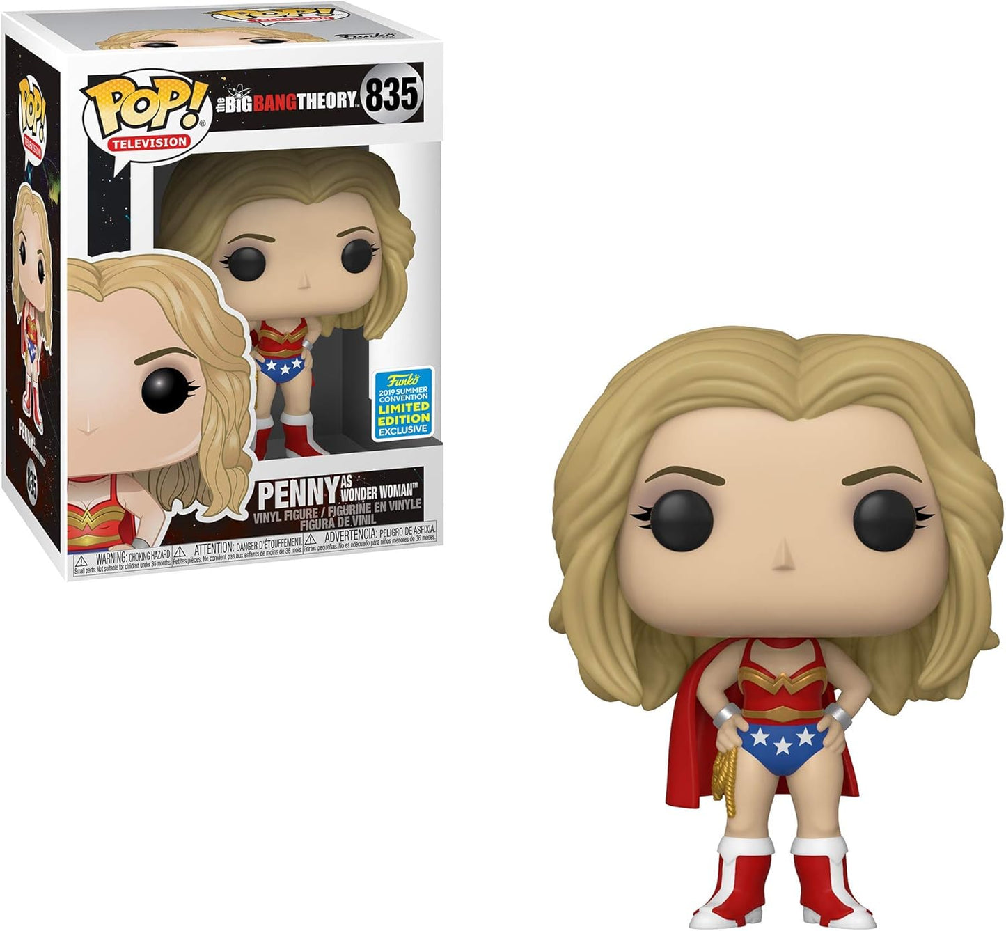 Funko POP! Television: The Big Bang Theory - Penny as Wonder Woman #835 (2019 Summer Convention)