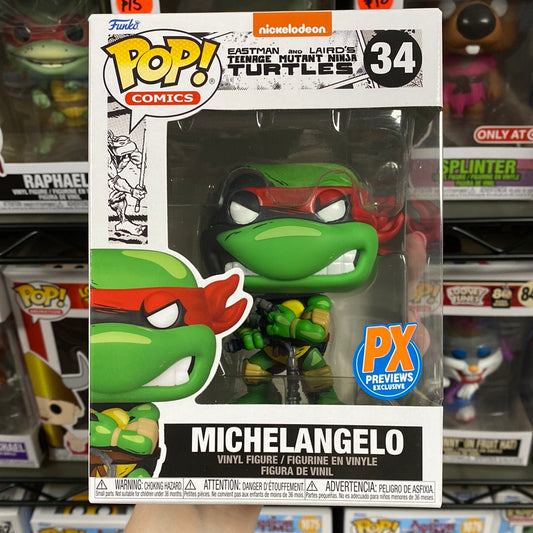 Funko POP! Comics: Teenage Mutant Ninja Turtles - Michelangelo #34 (Previews Exclusive)