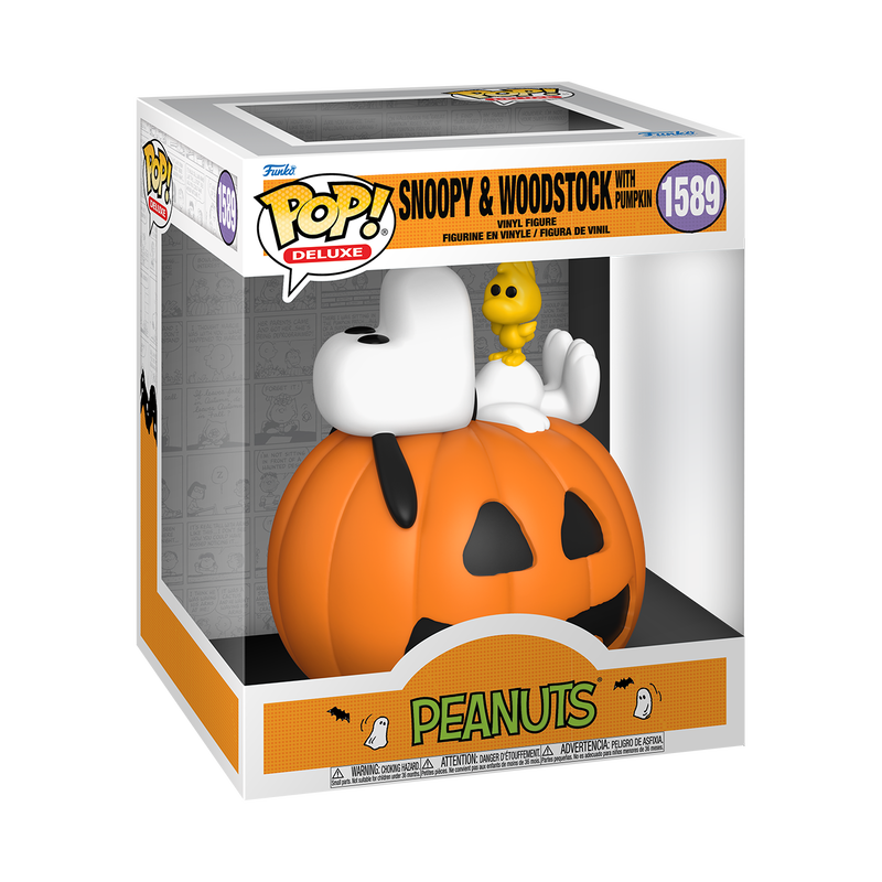 Funko POP! Deluxe: Peanuts - Snoopy & Woodstock with Pumpkin #1589