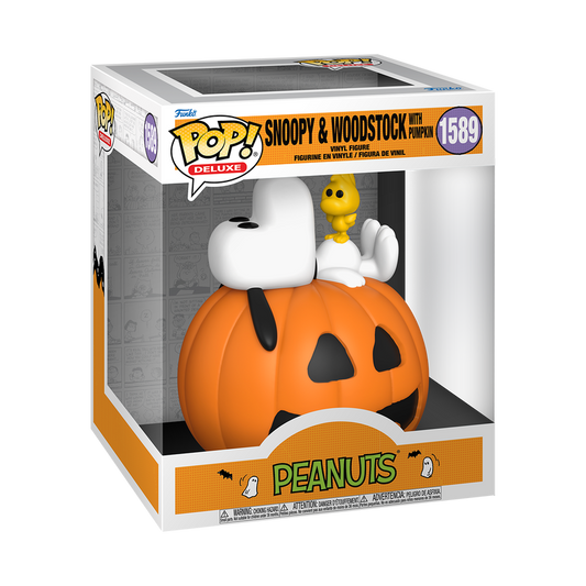 Funko POP! Deluxe: Peanuts - Snoopy & Woodstock with Pumpkin #1589