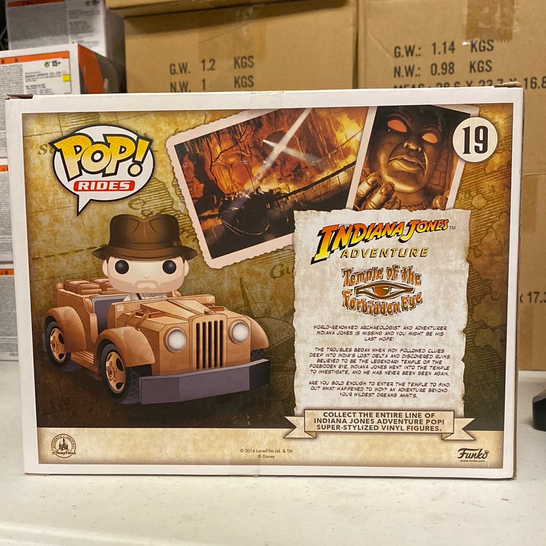 Funko POP! Rides: Indiana Jones Adventure - Indy’s Ride #19 (Disney Parks Exclusive) - Videguy Collectibles