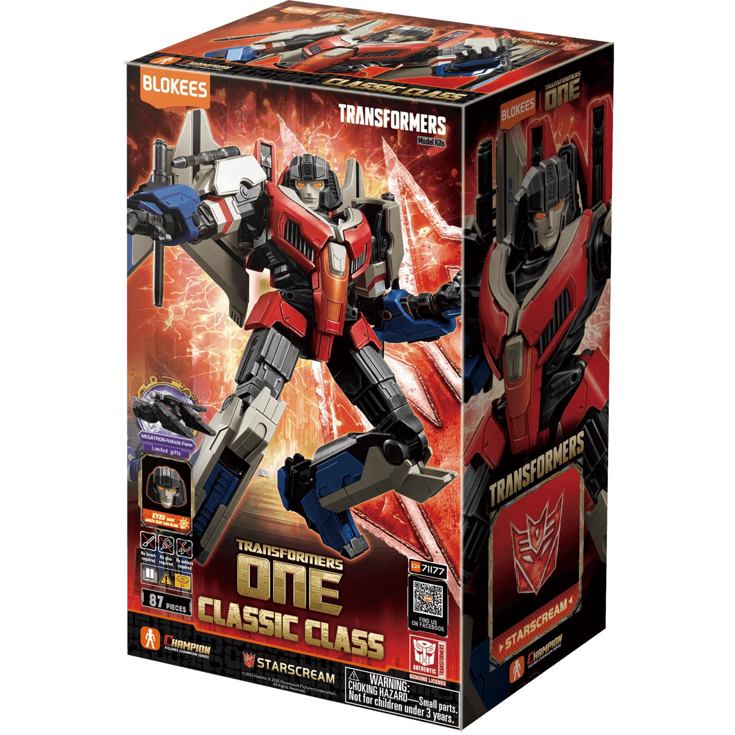 Transformers Classic Class 16: Transformers One - Starscream - Blokees Model Kit