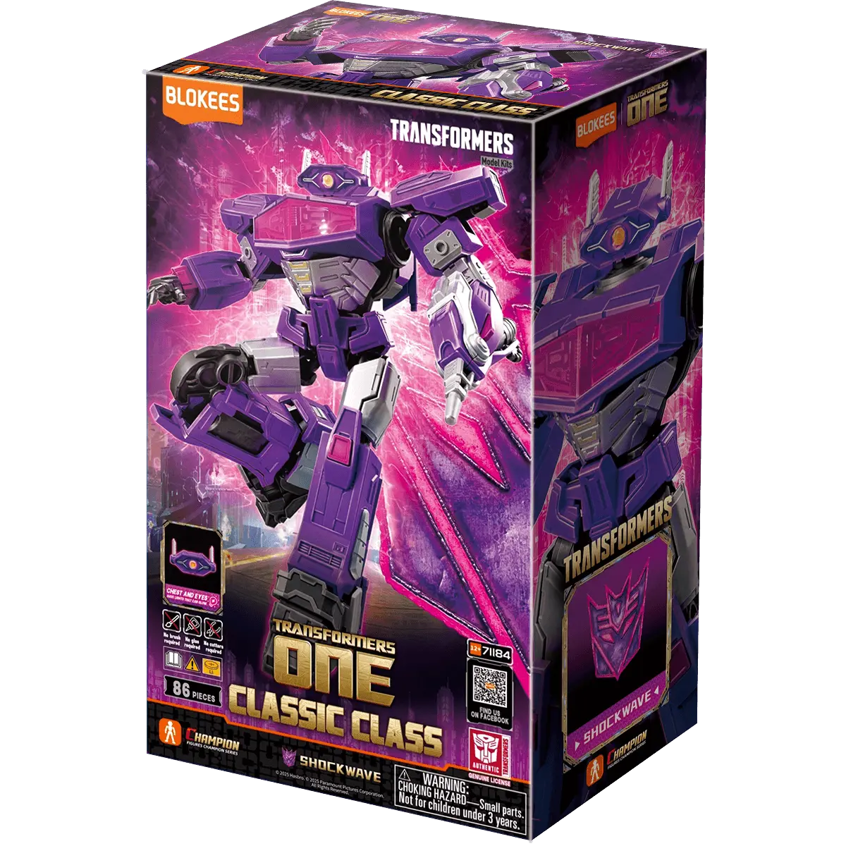 Transformers Classic Class 18: Transformers One - Shockwave - Blokees Model Kit