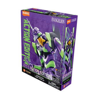 Evangelion Ultra Action Figure (Legacy Edition) EVA-01 - Blokees Model Kit - Videguy Collectibles