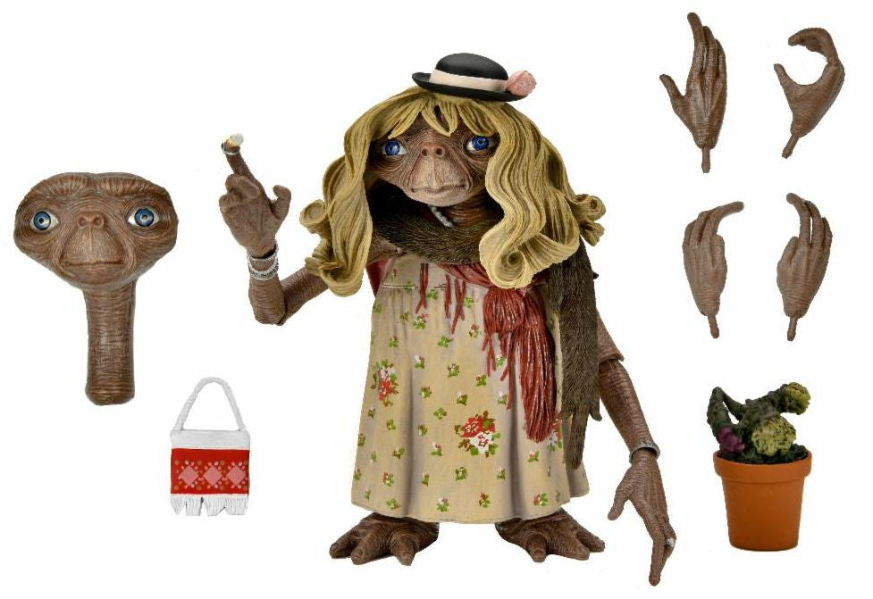NECA: E.T. The Extra-Terrestrial 40th Anniversary - 7" Scale Action Figure - Ultimate Dress Up E.T.