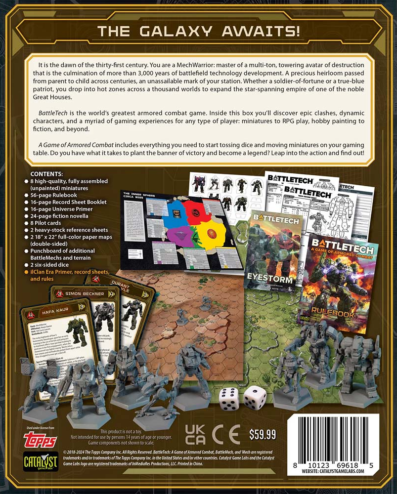 Battletech - A Game of Armored Combat 40th Anniversary Edition - Game