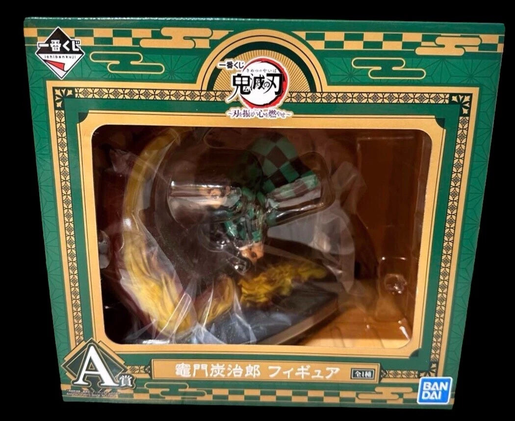Demon Slayer: Kimetsu no Yaiba Demon Slayer Ichibansho Tanjiro Kamado 3.9-Inch Collectible PVC Statue [(Shake The Sword Burn Your Heart)]