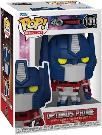 Funko POP! Retro Toys: Transformers (40 Years) - Optimus Prime #131