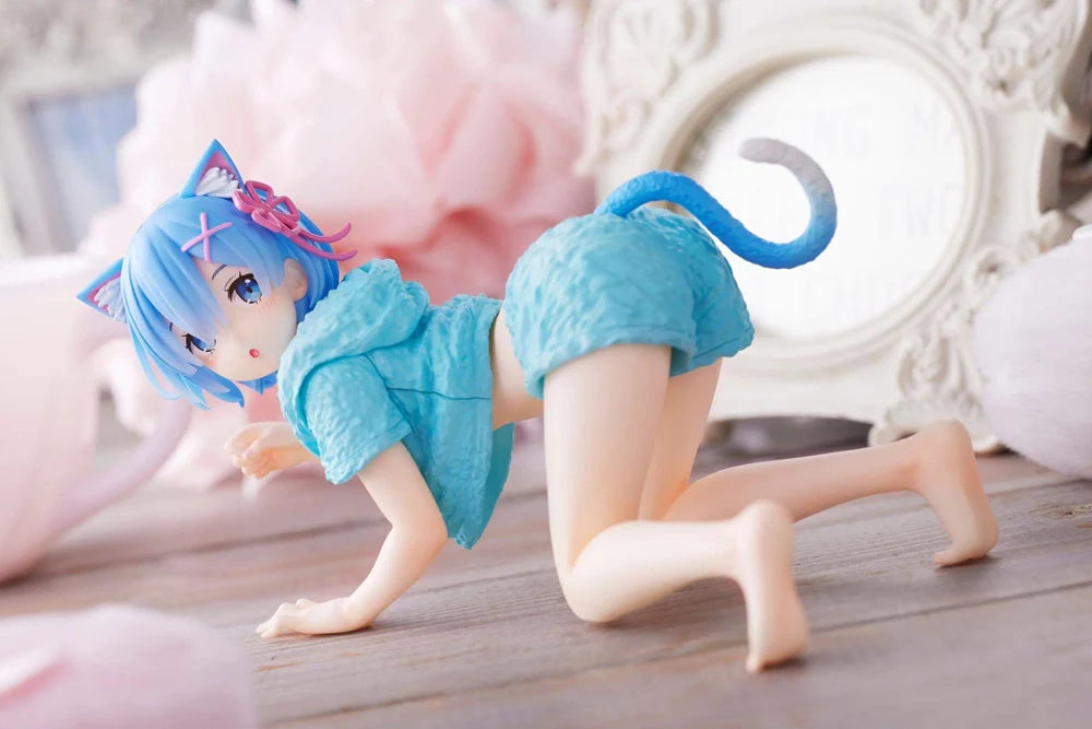 Re:ZERO Desktop Cute Figure - Rem (Cat Roomwear Ver.)