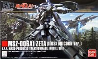 Gundam: Zeta Plus (Unicorn Ver.) #182 - HGUC 1/144 Model Kit