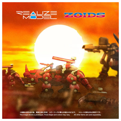 Realize Model Zoids: RMZ-014 Red Horn Guylos Color Styracosaurus - 1/100 Scale Model Kit
