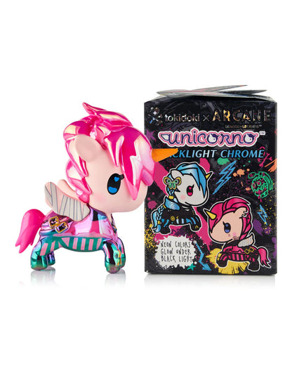 Tokidoki X Arcane Unicorno Black Light Chrome Blind Box
