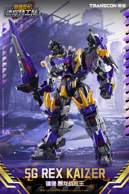 Mini Force X: Transcon SG Rex Kaizer D7 - Transformable Action Figure