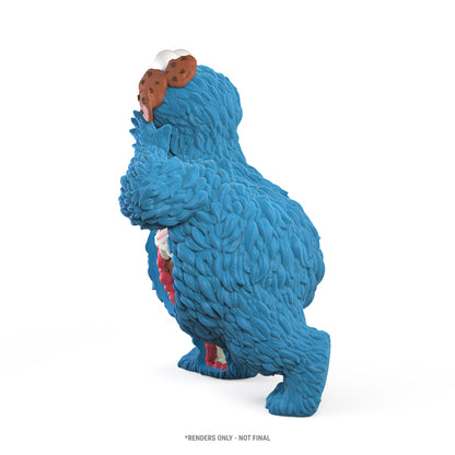 Sesame Street: Kaiju Anatomy Cookie Monster - 8 inch Flocked Vinyl Art Figure