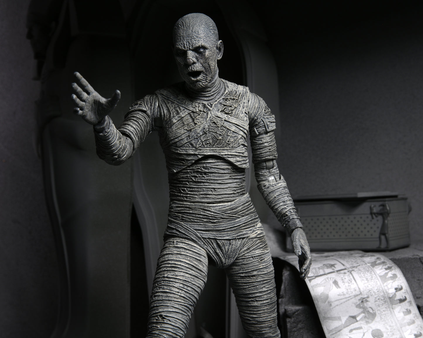 Universal Monsters: Ultimate Mummy (Black and White) - 7” Scale Action Figure