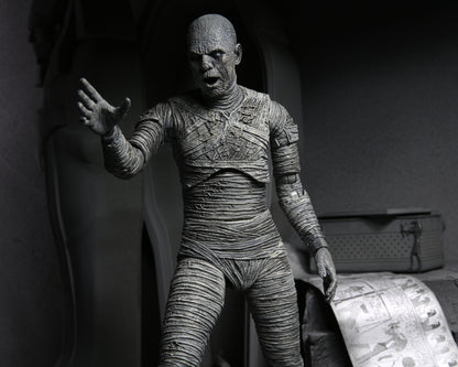 Universal Monsters: Ultimate Mummy (Black and White) - 7” Scale Action Figure