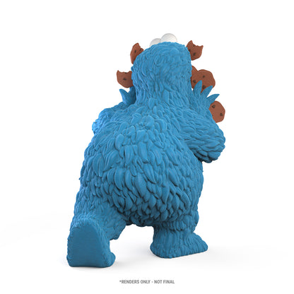 Sesame Street: Kaiju Anatomy Cookie Monster - 8 inch Flocked Vinyl Art Figure
