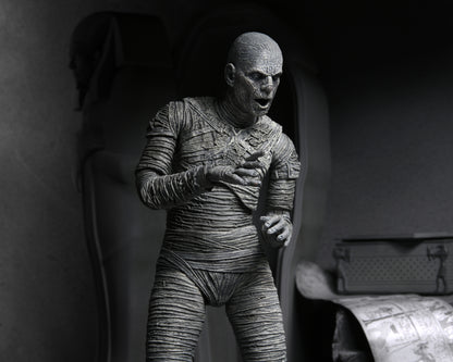 Universal Monsters: Ultimate Mummy (Black and White) - 7” Scale Action Figure