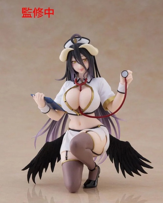 Overlord: Albedo (Nurse Ver.) - Desktop Cute Figure