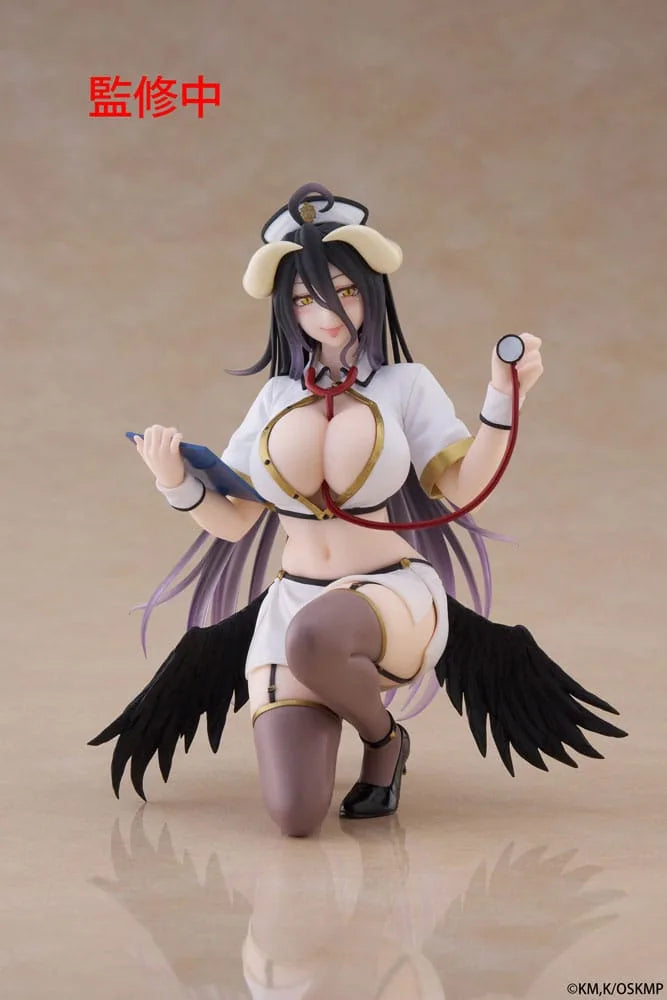 Overlord: Albedo (Nurse Ver.) - Desktop Cute Figure