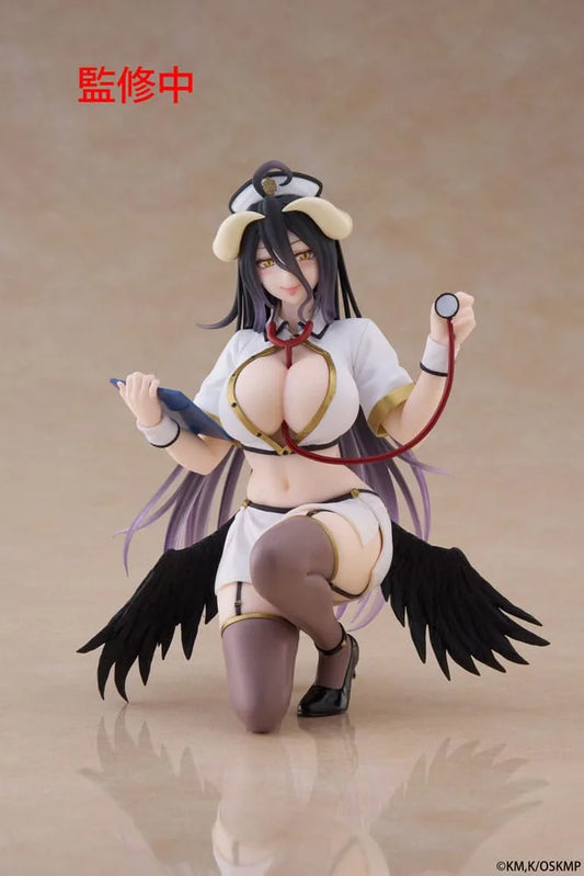 Overlord: Albedo (Nurse Ver.) - Desktop Cute Figure
